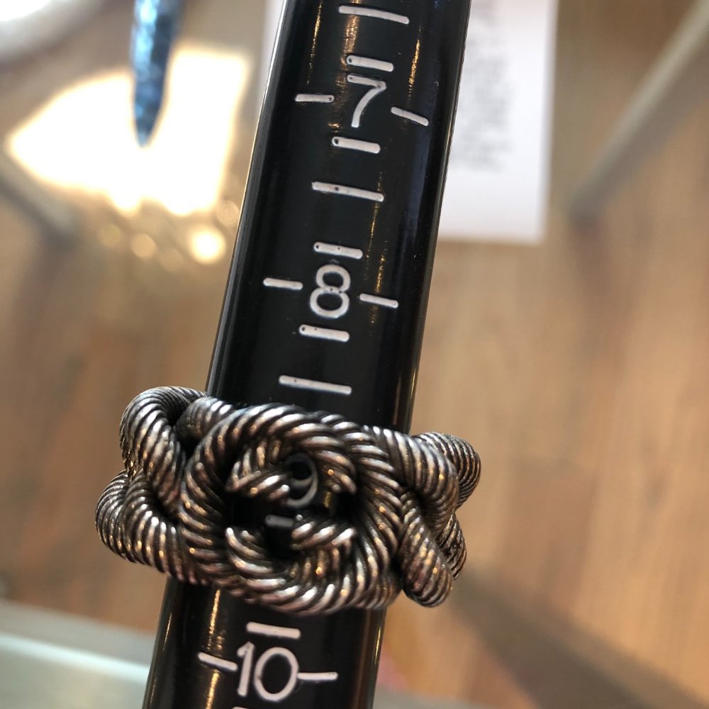 Gucci Silver Ring with Interlocking GG NEW IN BOX - Picture 5 of 5